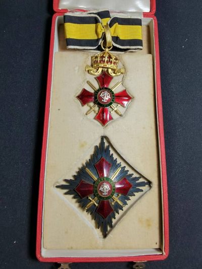 盛世勋华——号角文化勋章专场拍卖第55期 - 保加利亚大军官级军事功勋勋章 银质 带原盒 带厂标(Johann Schwerdtner Vienna）保加利亚勋章最经典的版本