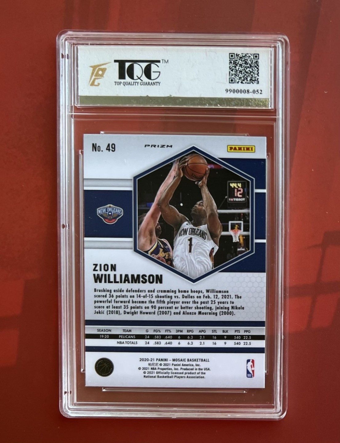 【稀奇送评】【TQG星卡评级】福利限时拍专场【2】 胖虎锡安