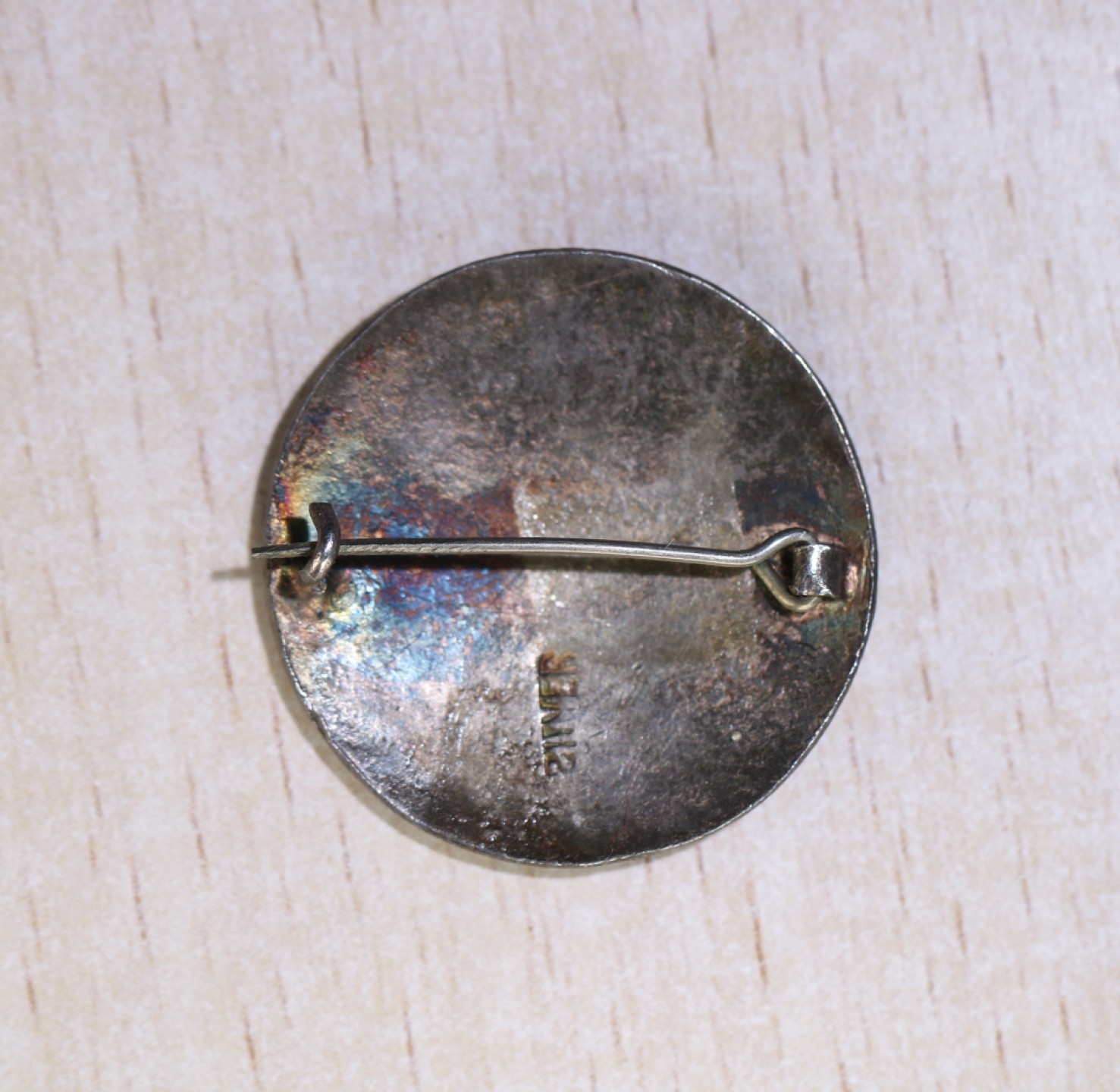 大猫徽章拍卖第205期 二战中缅印战区美国第十航空队证章 银质珐琅 有小修