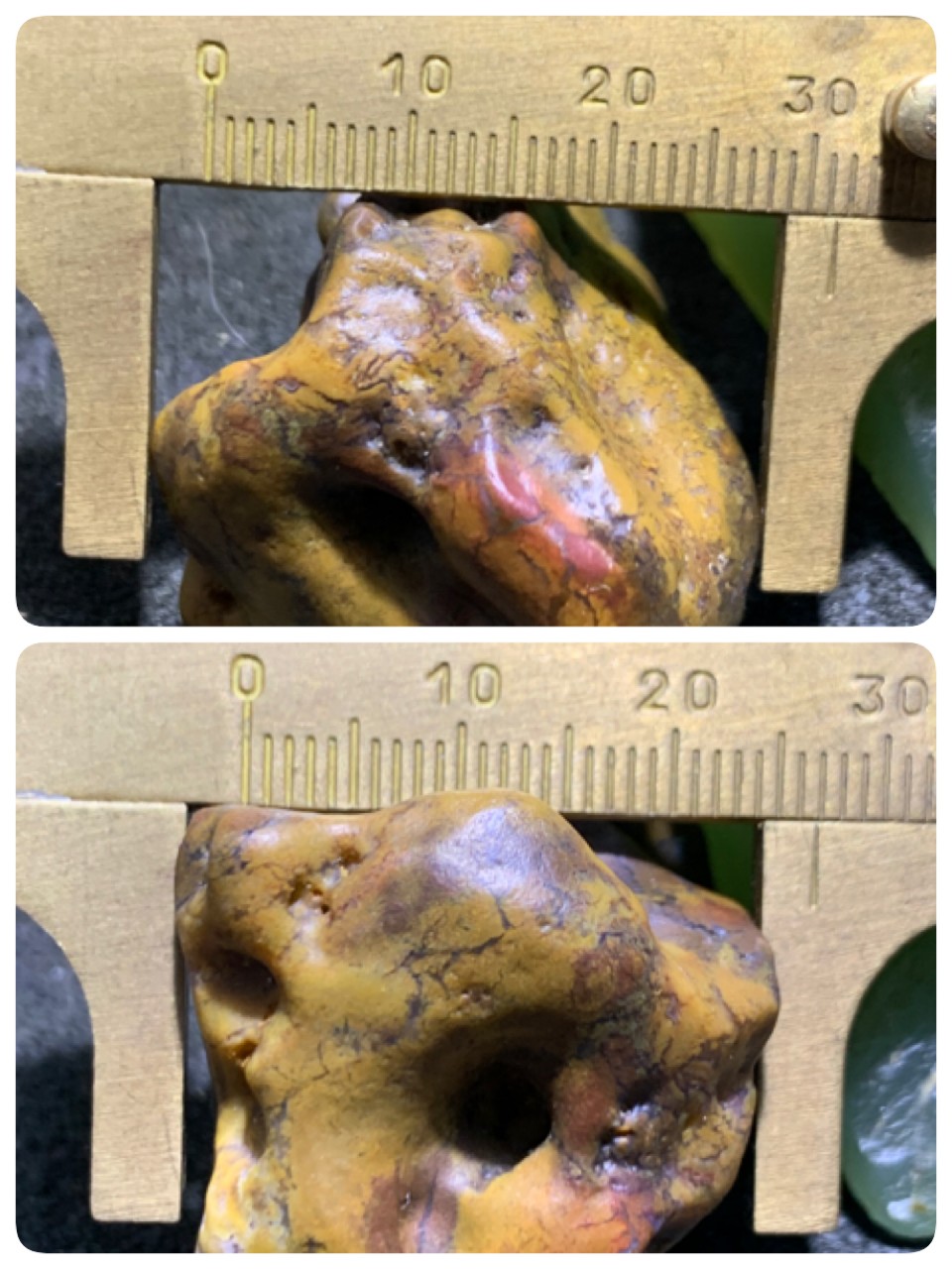放福利！精美天然黄金草花纹阿拉善玛瑙原石一颗，