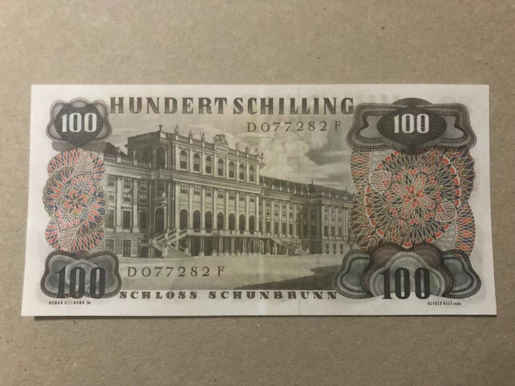 【Blue Auction】✨世界纸币精拍第237期  奥地利 1960年100先令 经典斯特劳斯 AU品相