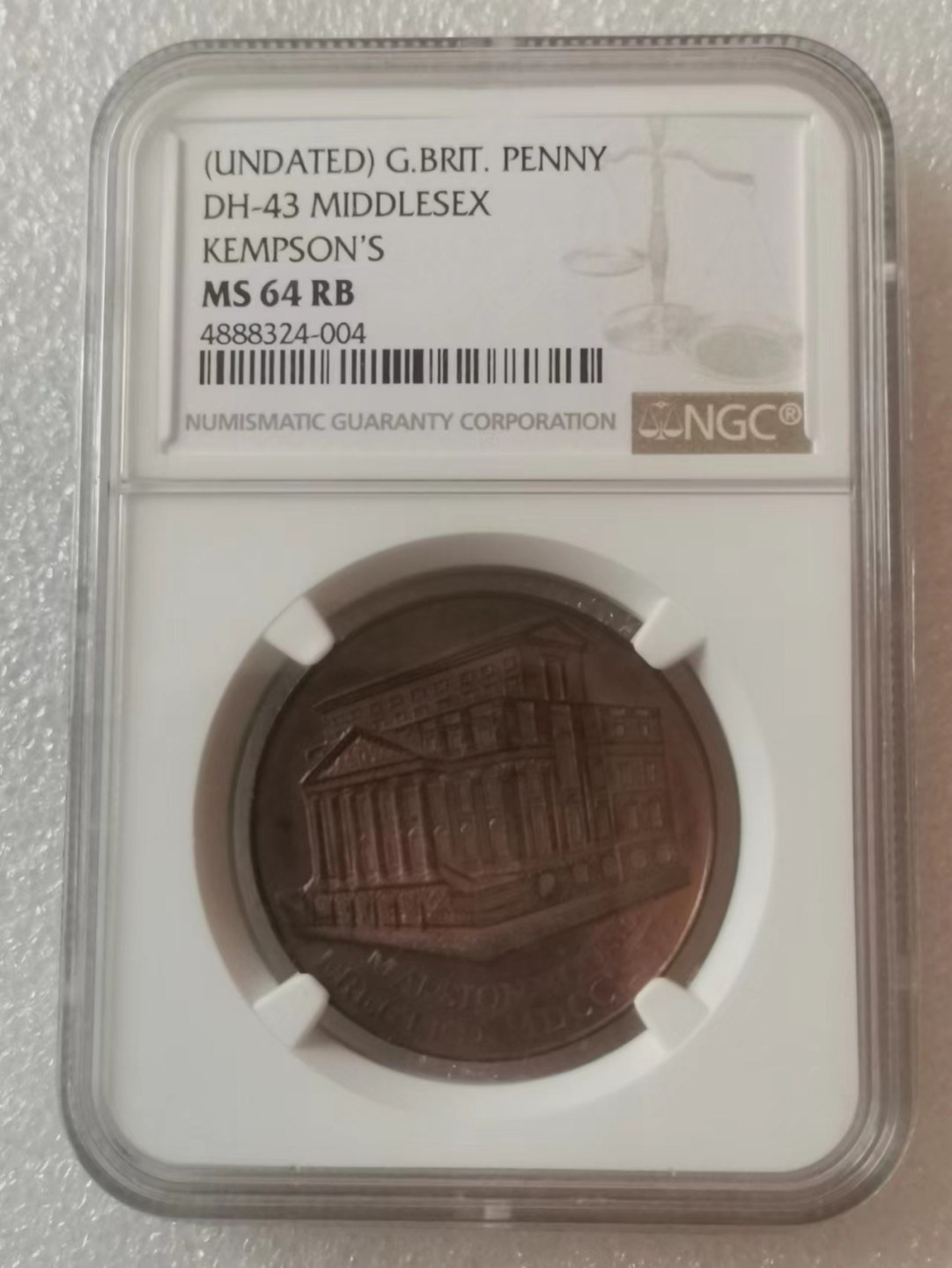 瓶子🏺第62期拍卖会 英国18世纪1便士代币