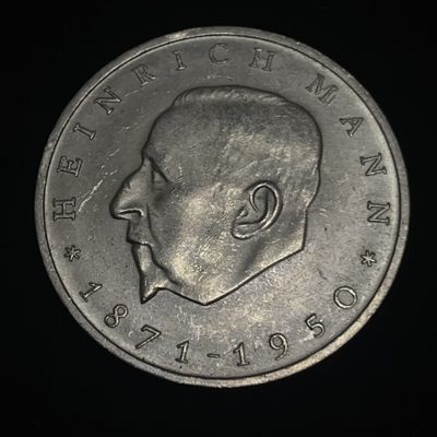 外国硬币0元起拍（11） - 东德1971年20马克纪念币 亨利希 