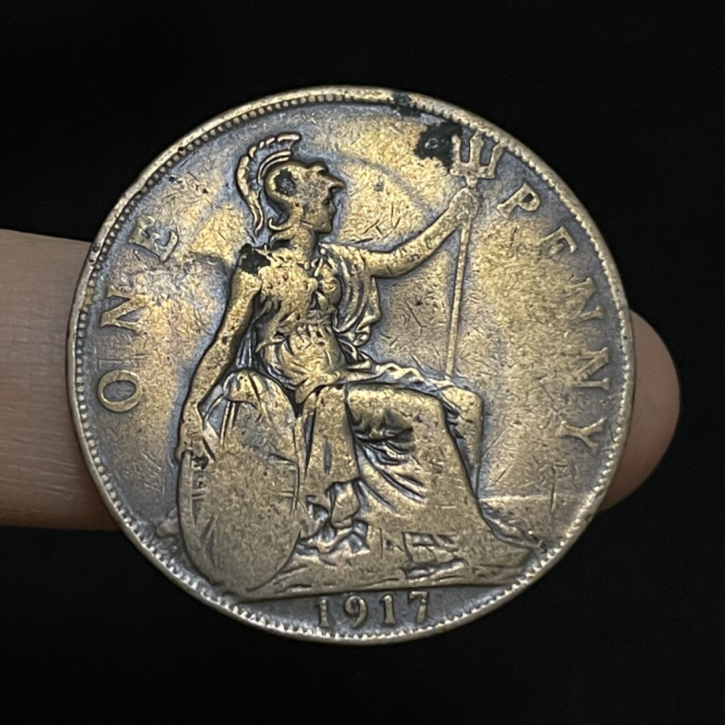 外国硬币0元起拍（12） 1917乔治五世一便士