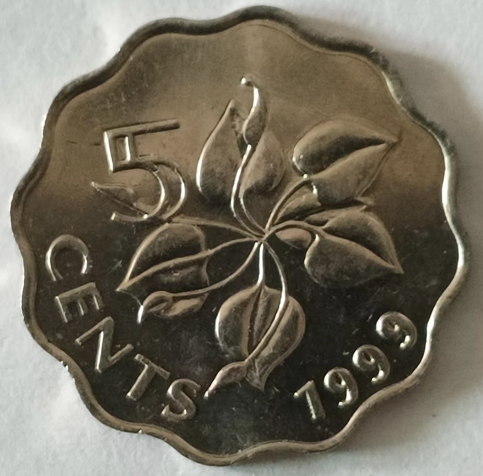 泡泡堂第124期  世界硬币专场（无押金，无佣金，捡漏，全场20包邮，偏远地区除外） 斯威士兰五分