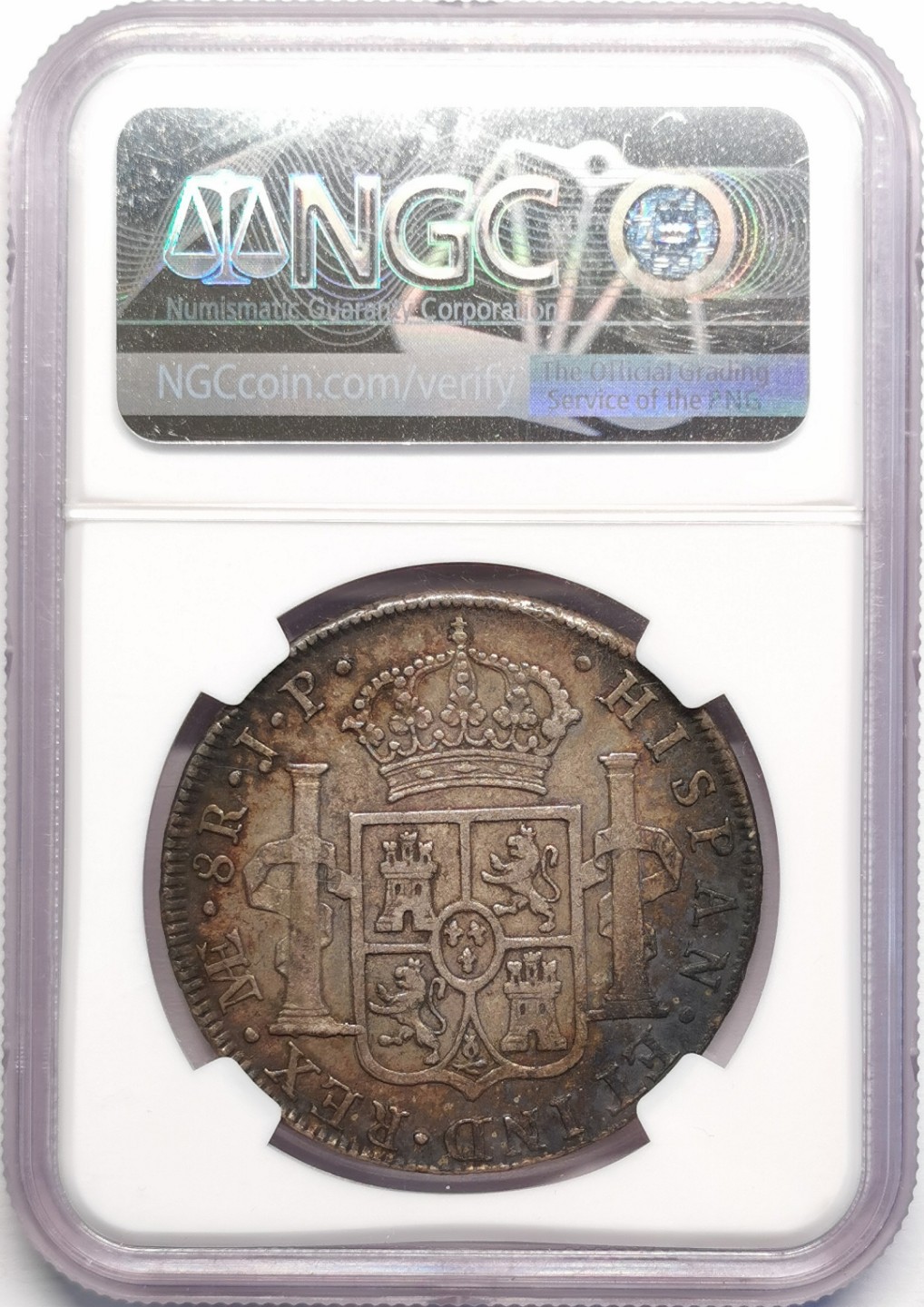 凡希社世界钱币微拍第二百十六期 1808JP秘鲁卡四双柱NGC-XF45