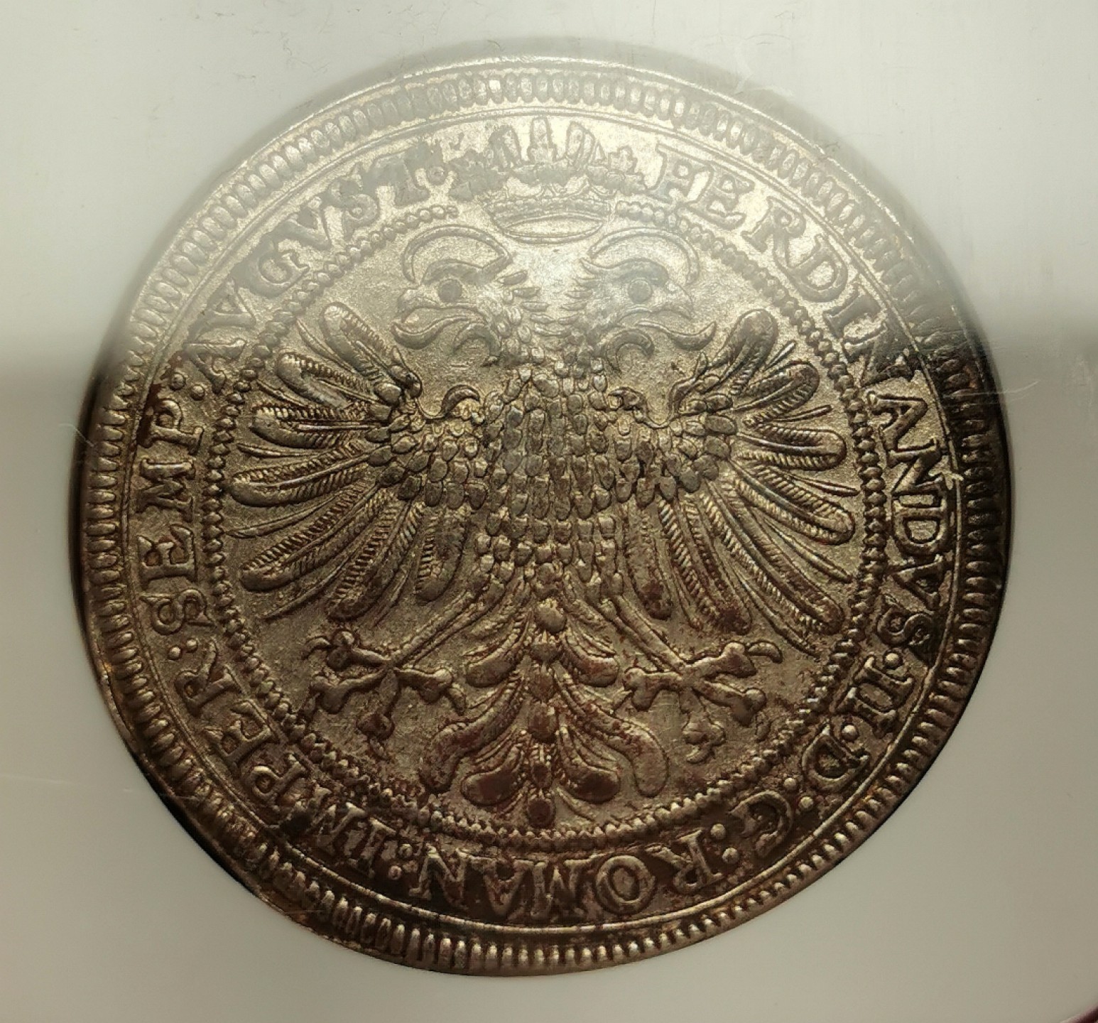 凡希社世界钱币微拍第二百十六期 1625纽伦堡三纹章泰勒大银NGC-AU55