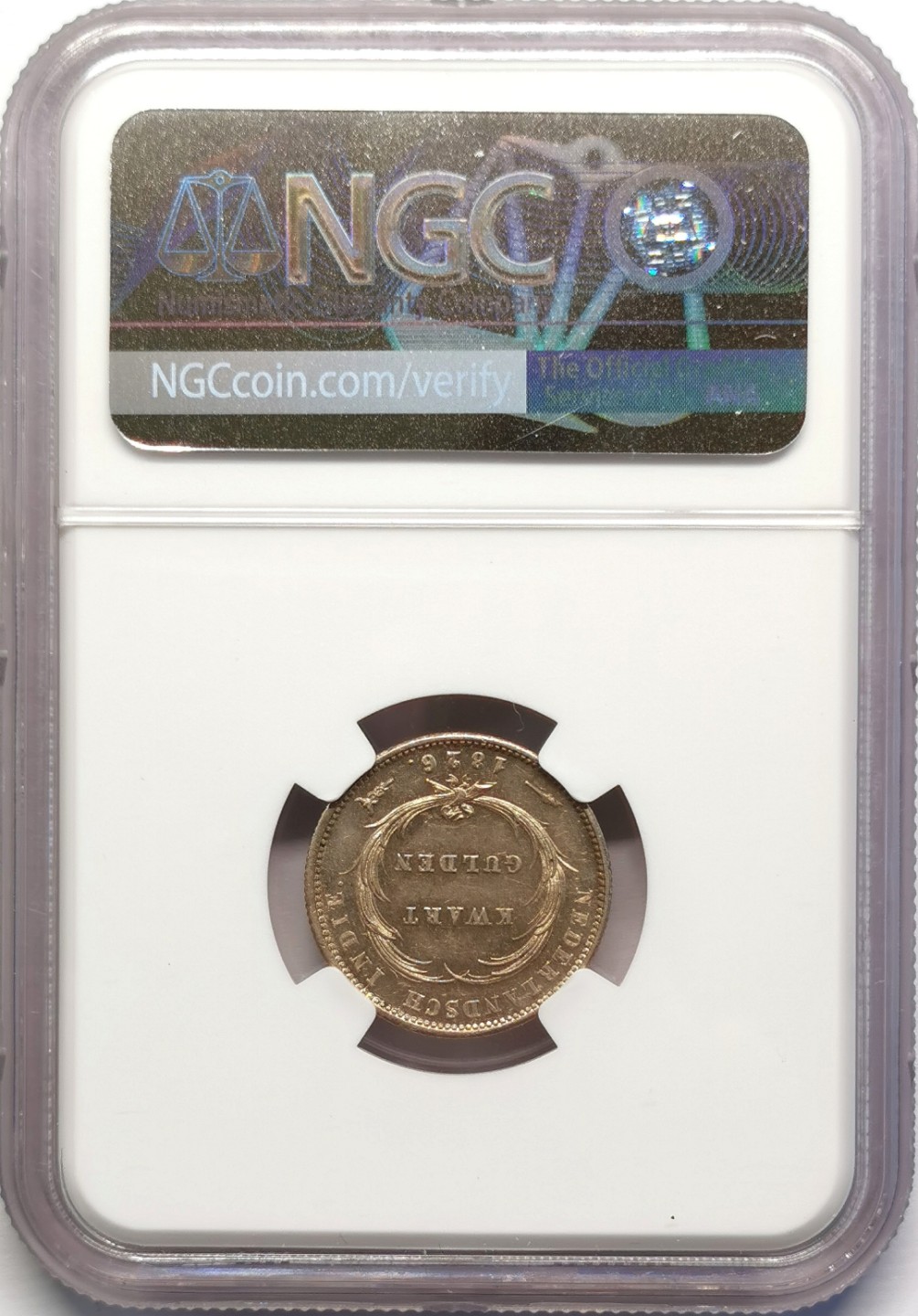凡希社世界钱币微拍第二百十六期 1826荷属东印度1/4盾银币NGC-MS62