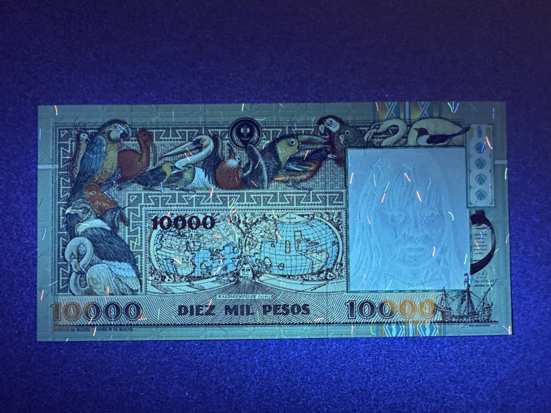 《张总收藏》77期——欧洲精品&女王钞 哥伦比亚10000比索 UNC 1994年版