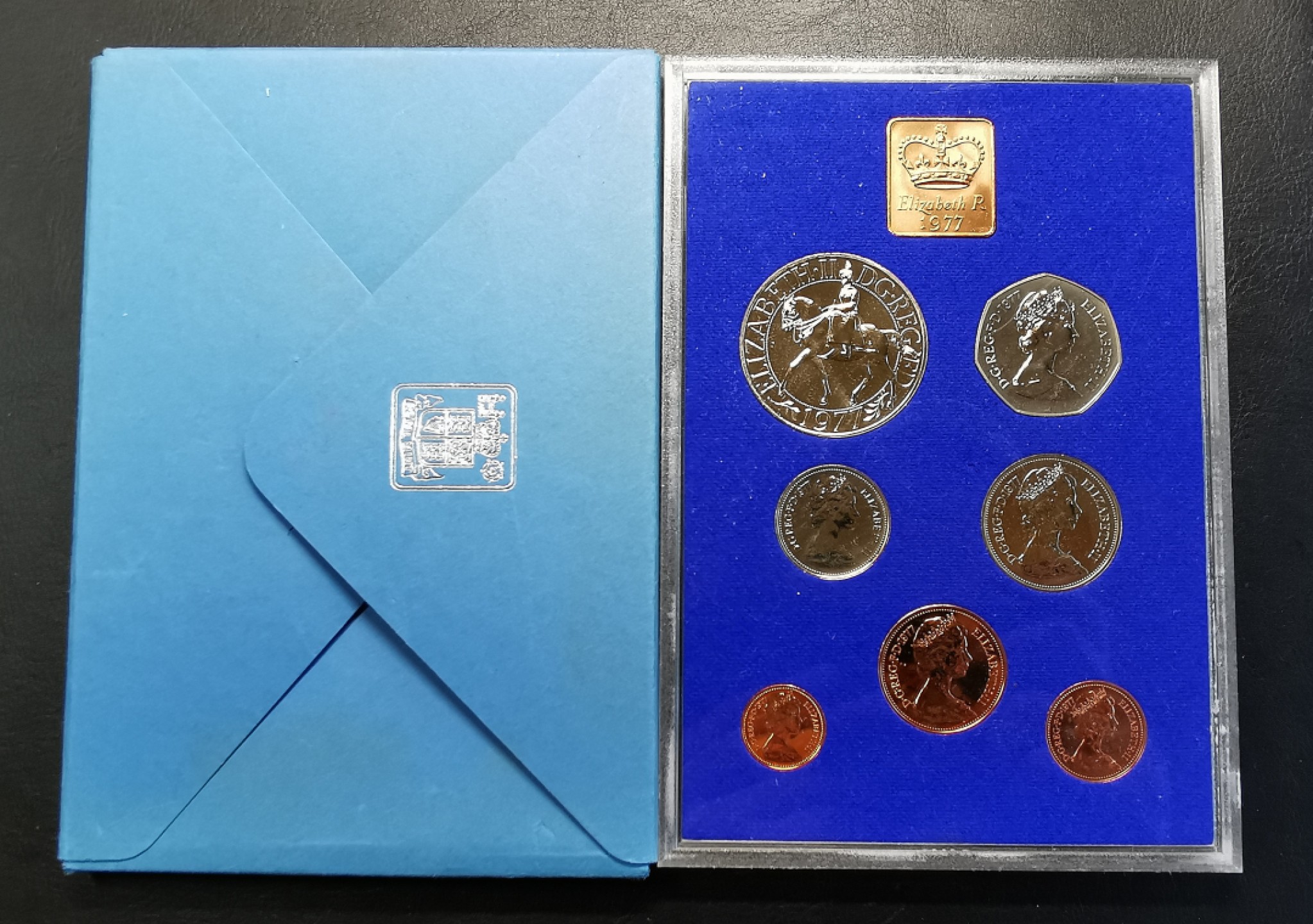 凡希社世界钱币微拍第二百十六期 1977英国精铸PS原厂包装