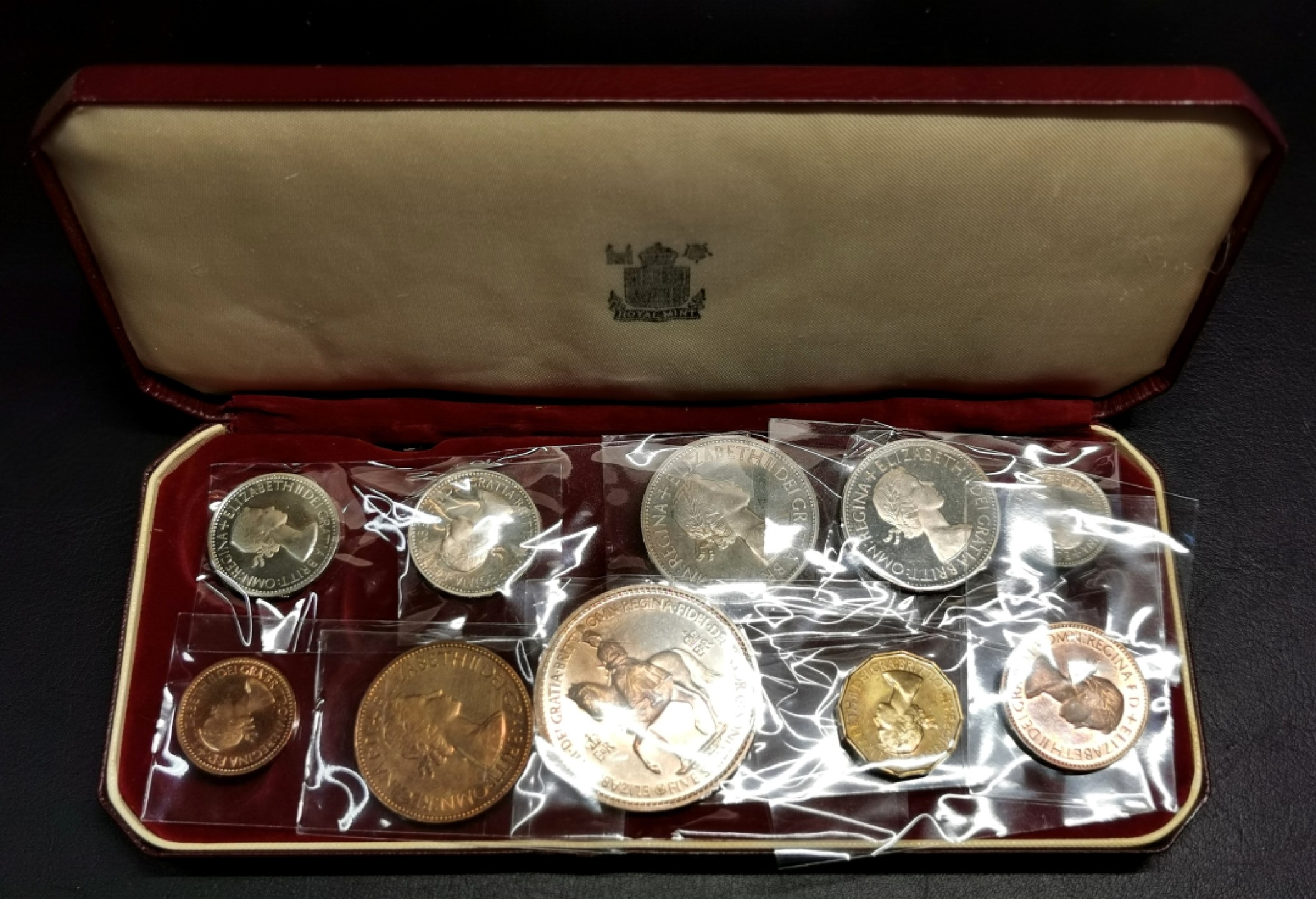 凡希社世界钱币微拍第二百十六期 1953英国伊丽莎白加冕精铸PS原盒品相极佳！