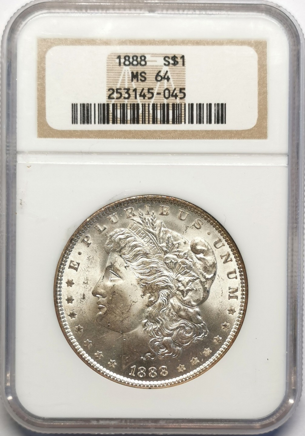 凡希社世界钱币微拍第二百十六期 1888美国摩根Dollar大银NGC-MS64