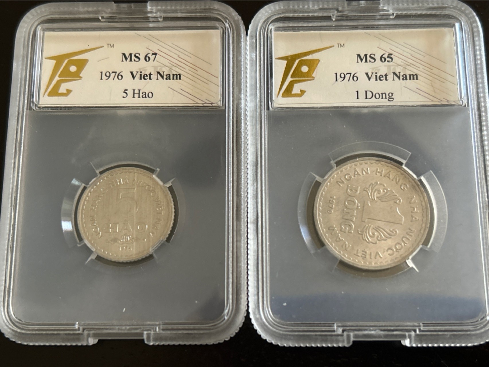 收藏联盟Quantum Auction 第201期拍卖 硬币场 1976年越南 流通套币 TQG评级