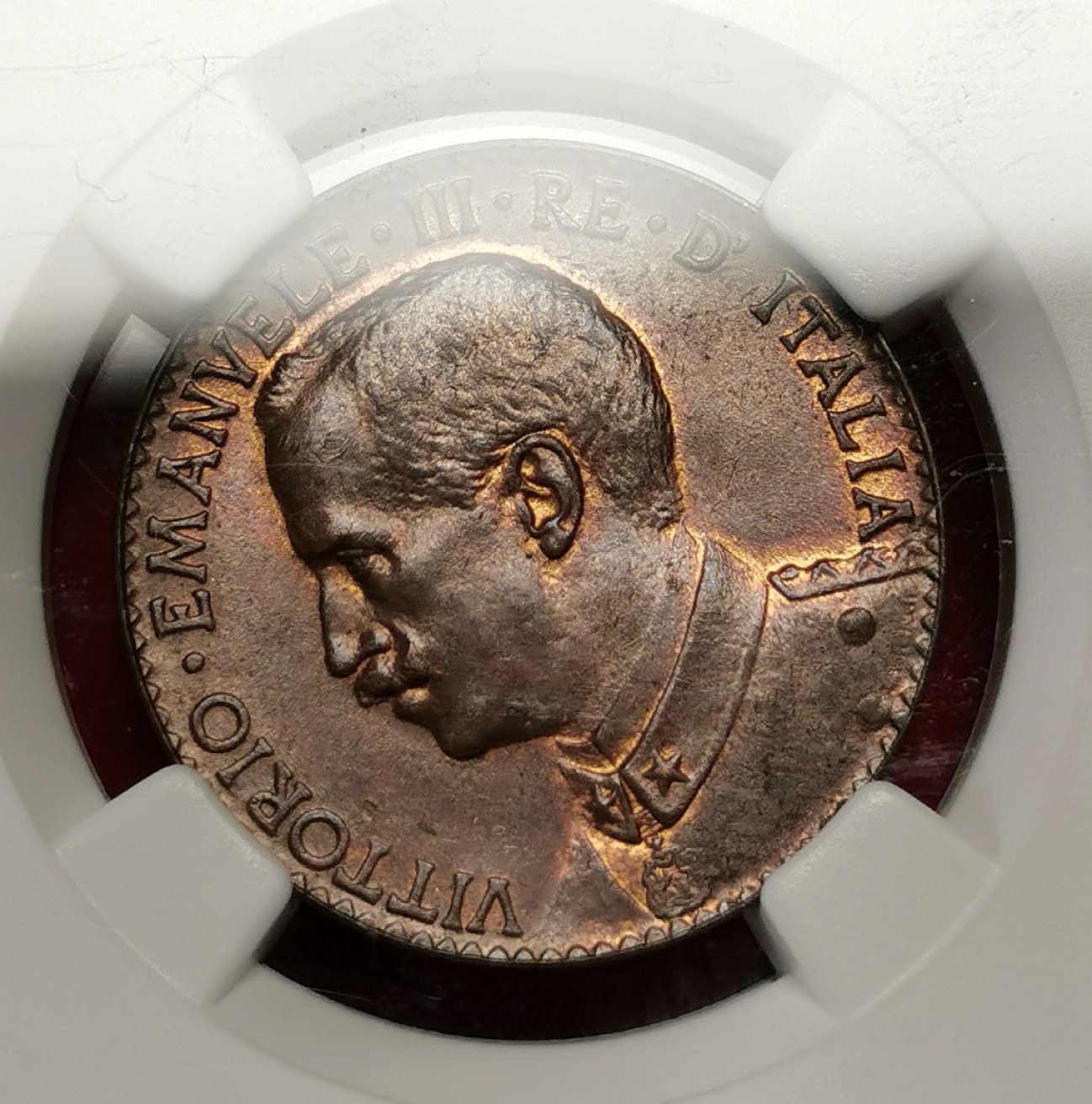 凡希社世界钱币微拍第二百十六期 荐！1924R意属索马里2BESA铜币NGC-MS64流通版高分稀有！