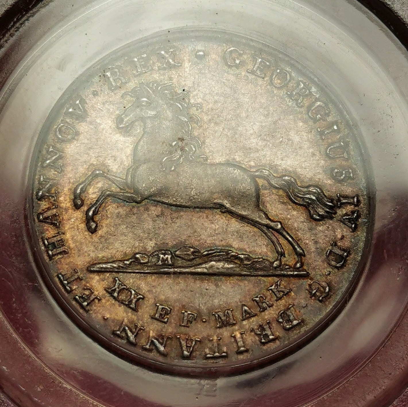 凡希社世界钱币微拍第二百十六期 1829汉诺威飞马16G银币PCGS-MS63
