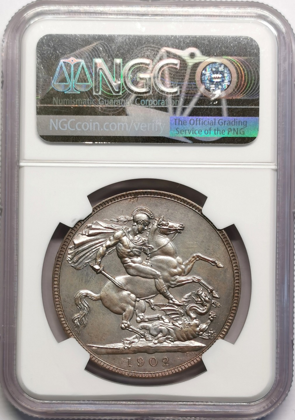 凡希社世界钱币微拍第二百十六期 荐！1902英国爱七马剑NGC-PF63MATTE！