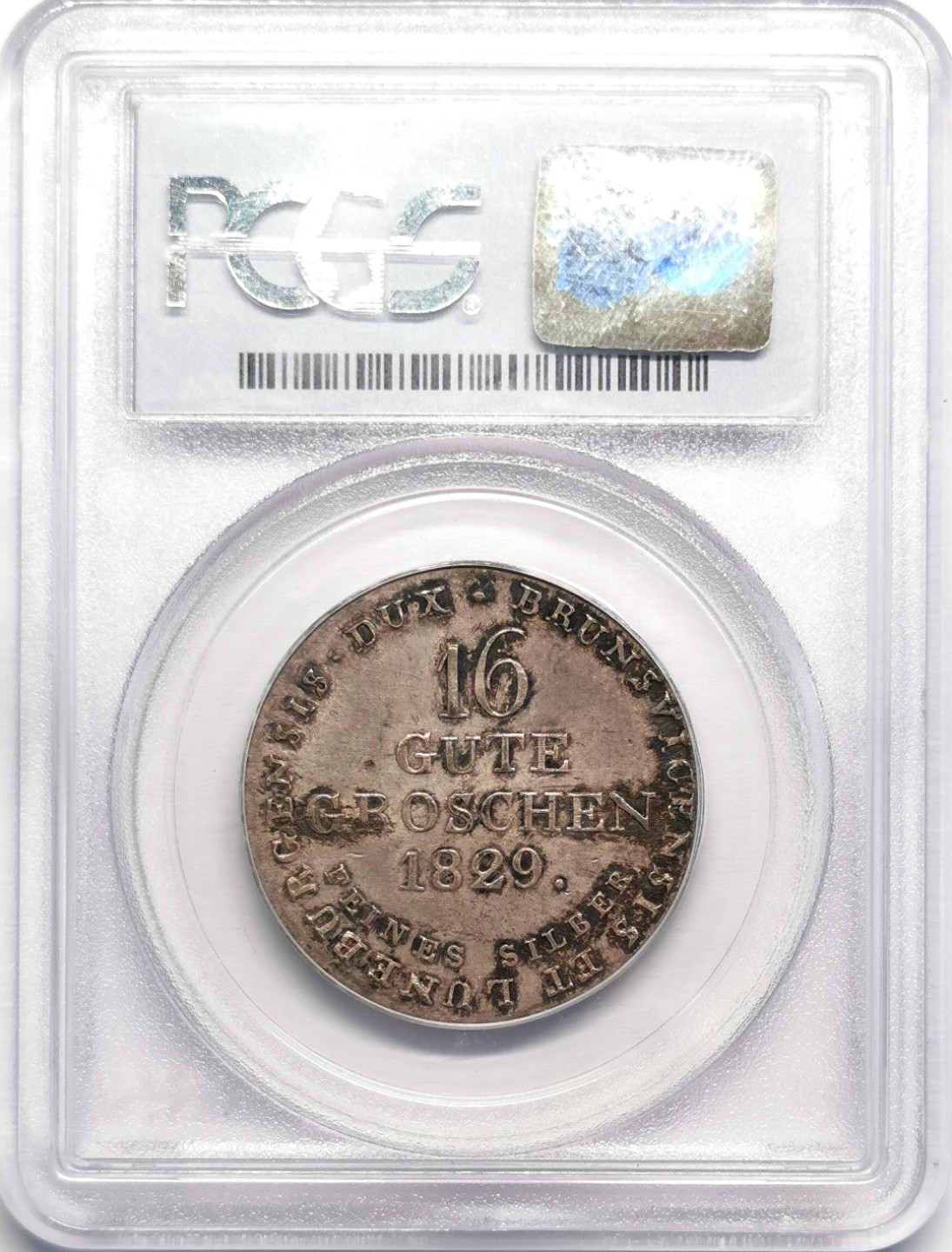 凡希社世界钱币微拍第二百十六期 1829汉诺威飞马16G银币PCGS-MS63