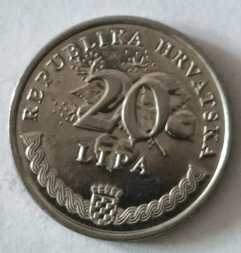 泡泡堂第124期  世界硬币专场（无押金，无佣金，捡漏，全场20包邮，偏远地区除外） 克罗地亚二十分