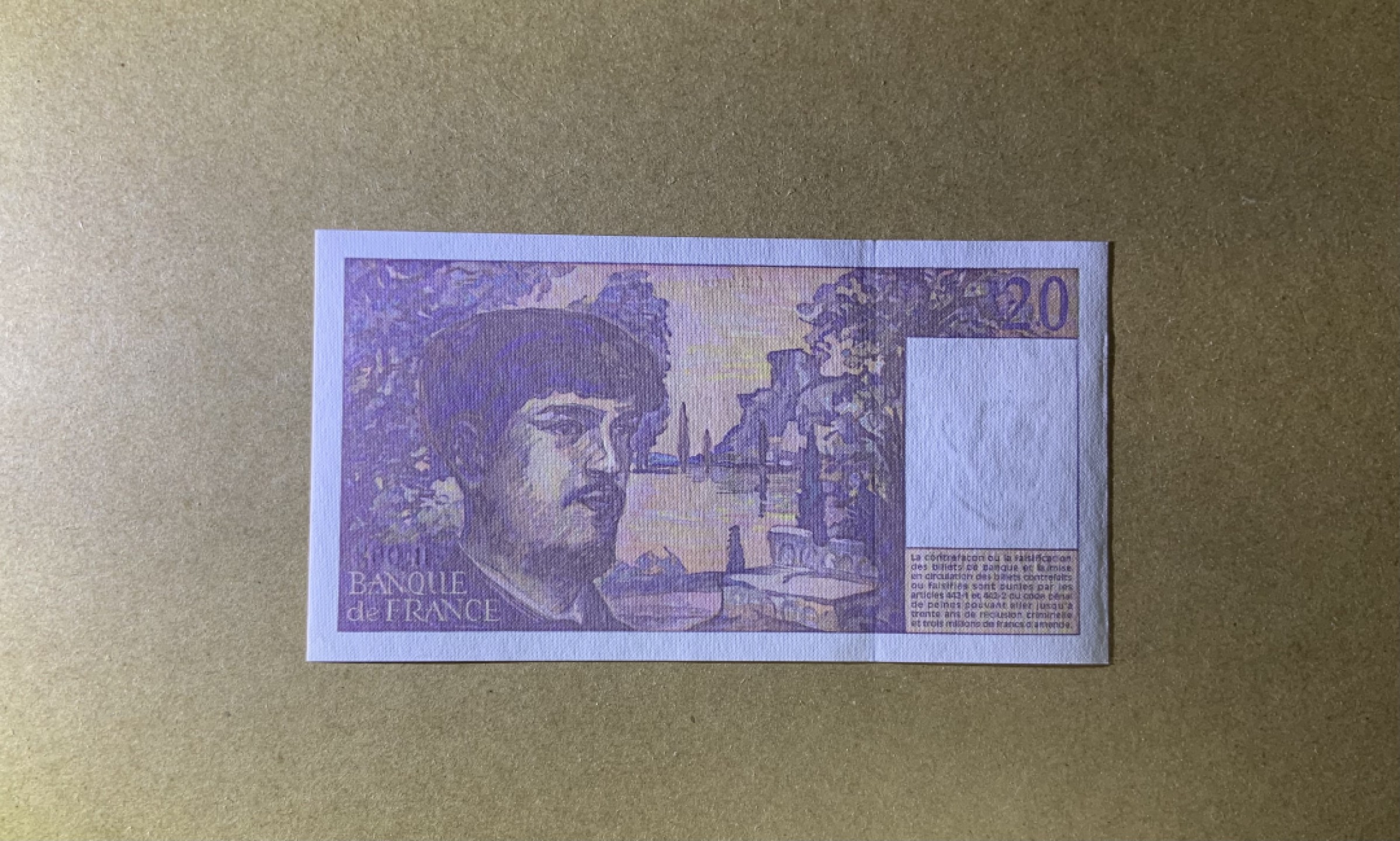 收藏联盟Quantum Auction 第200期拍卖  法国1997年20法郎 品相全新UNC 彪得西