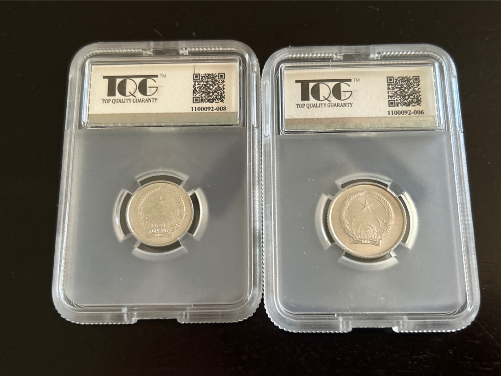 收藏联盟Quantum Auction 第201期拍卖 硬币场 1976年越南 流通套币 TQG评级