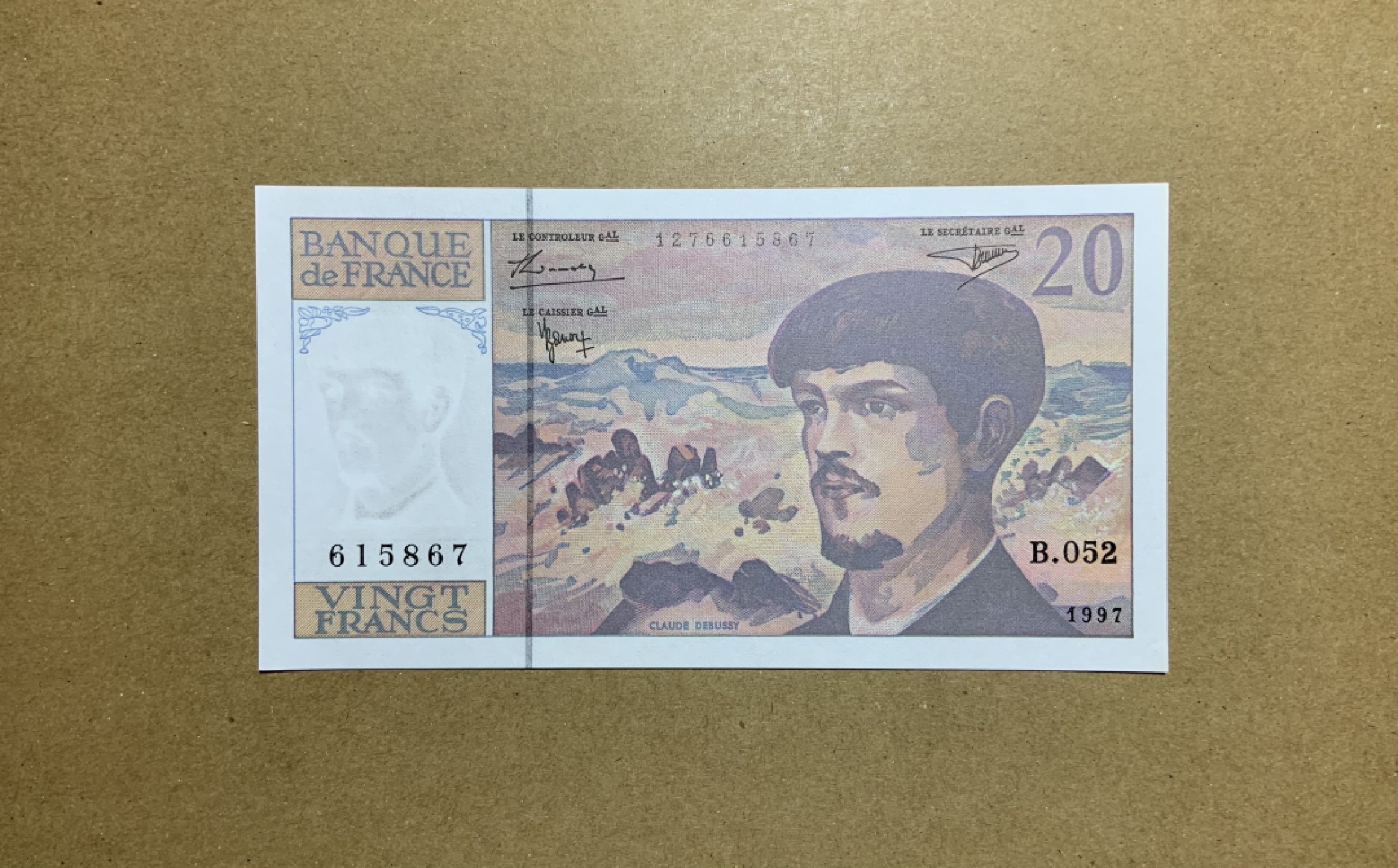 收藏联盟Quantum Auction 第200期拍卖  法国1997年20法郎 品相全新UNC 彪得西