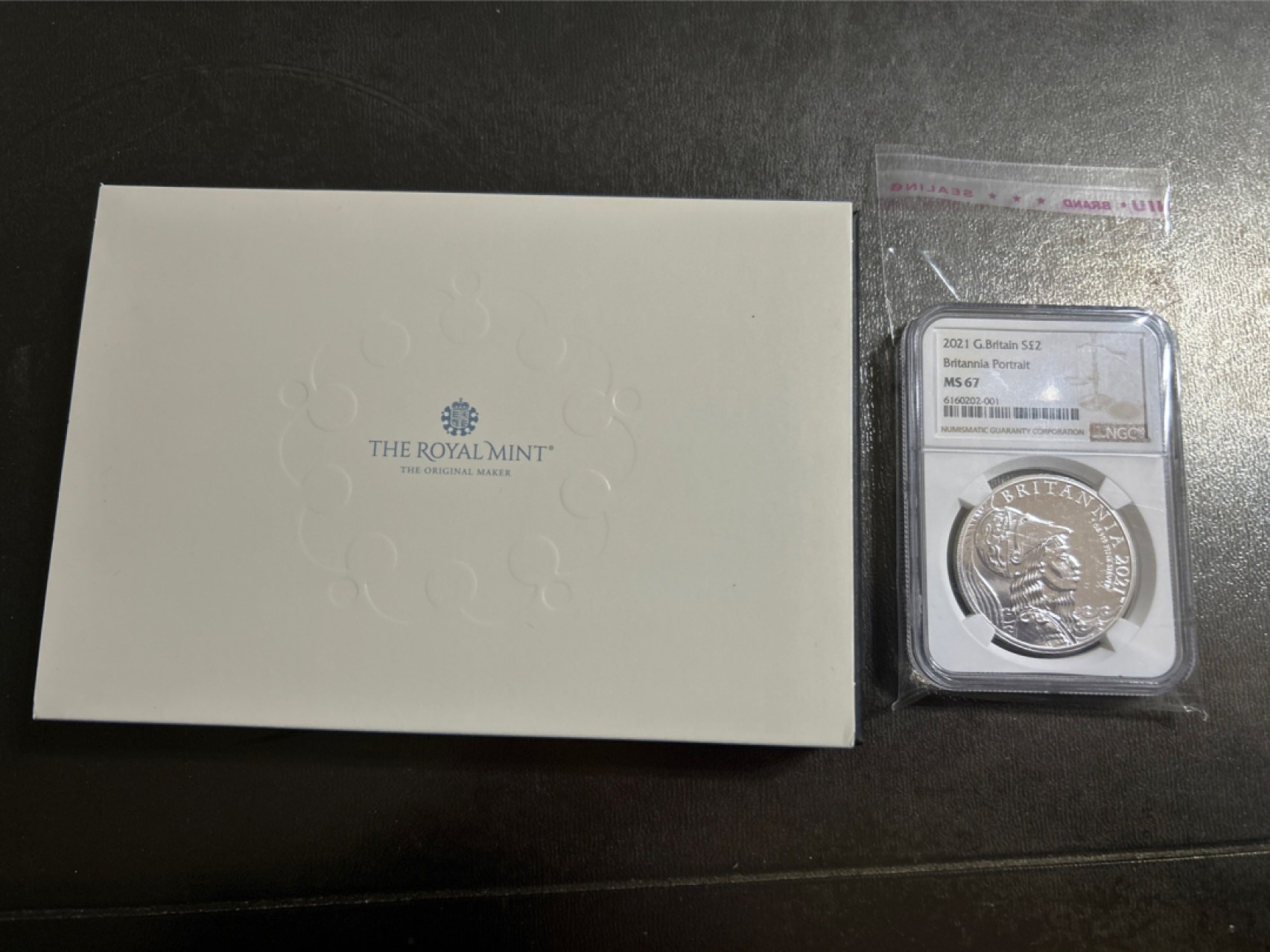 收藏联盟Quantum Auction 第201期拍卖 硬币场 2021年英国大不列颠女神2镑银币  NGC MS67