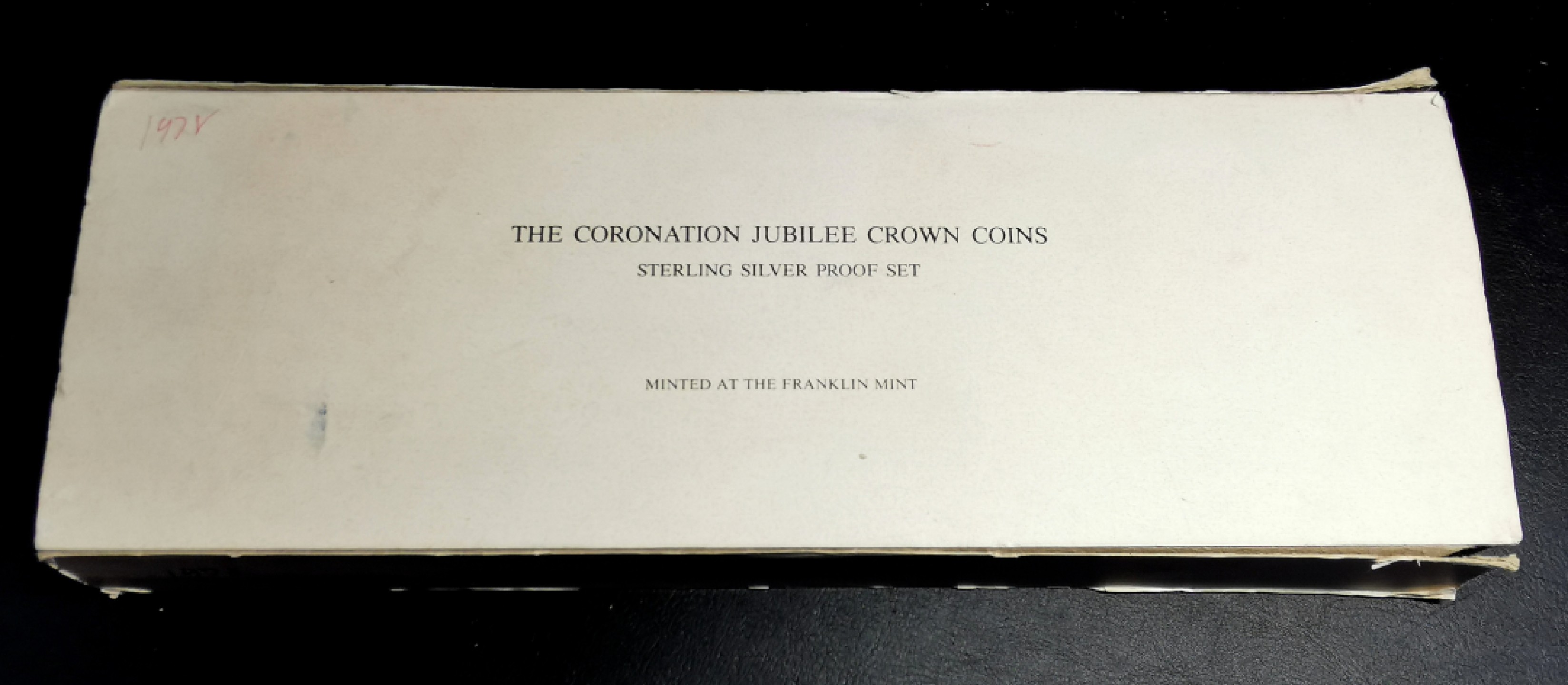 凡希社世界钱币微拍第二百十六期 1978加勒比五国纪念伊丽莎白加冕25周年全银精铸原厂盒证全品！
