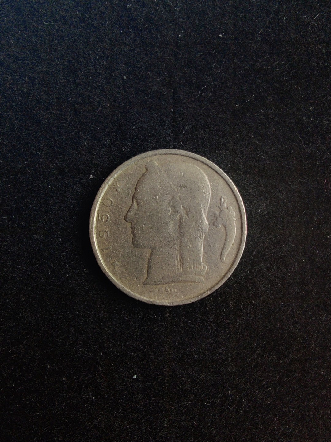 ♥一只鱼（世界钱币第六期） 比利时5法郎