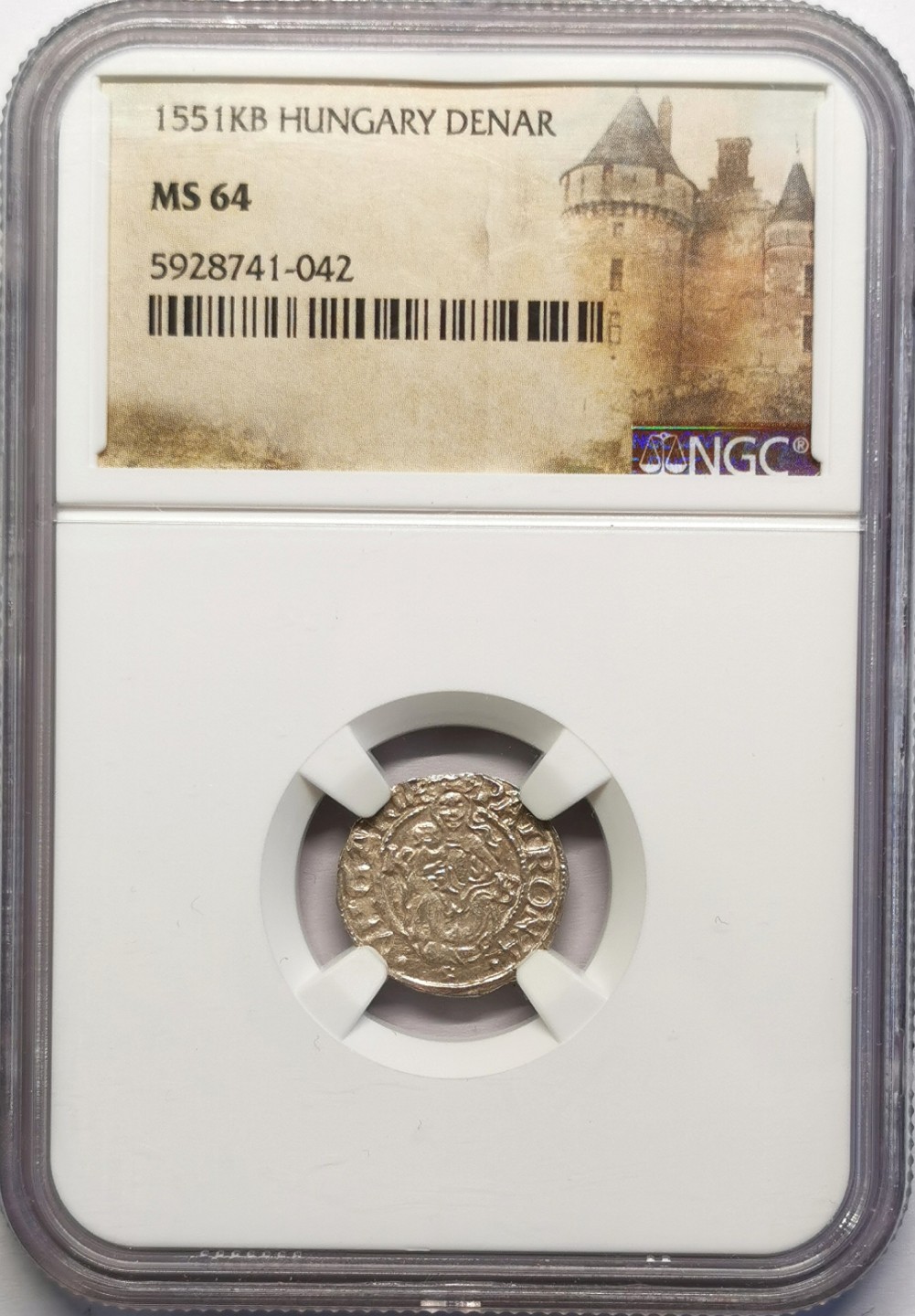 凡希社世界钱币微拍第二百十六期 1551匈牙利Denar银币NGC-MS64