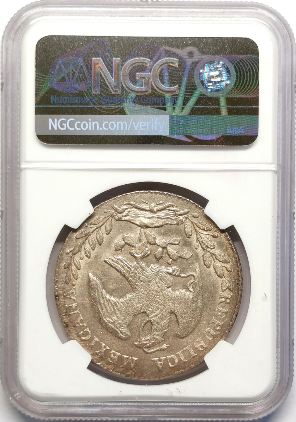 凡希社世界钱币微拍第二百十六期 1877GA墨西哥花边鹰洋NGC-UNCD