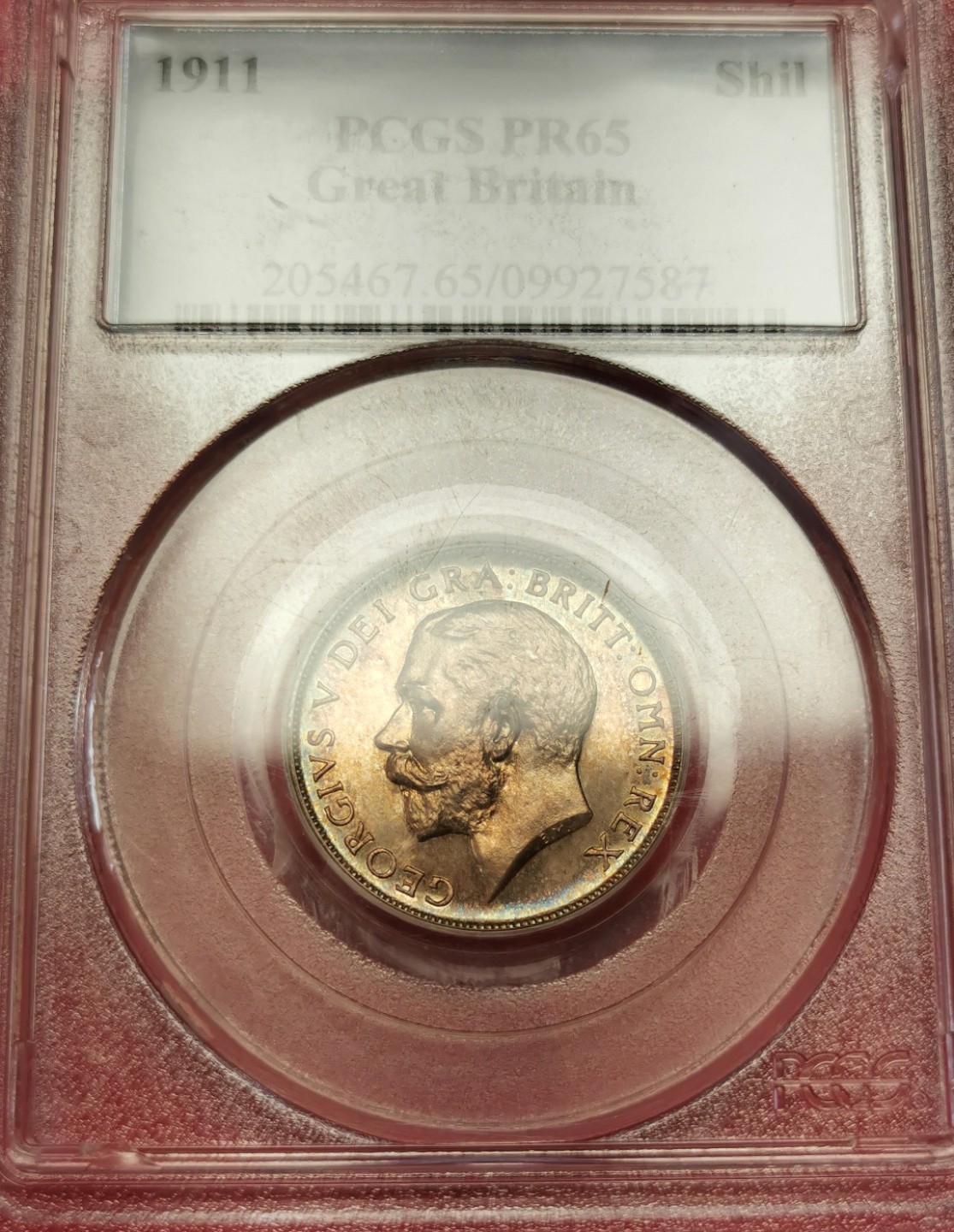 凡希社世界钱币微拍第二百十六期 荐！1911英国乔五精铸PS八枚收藏级！