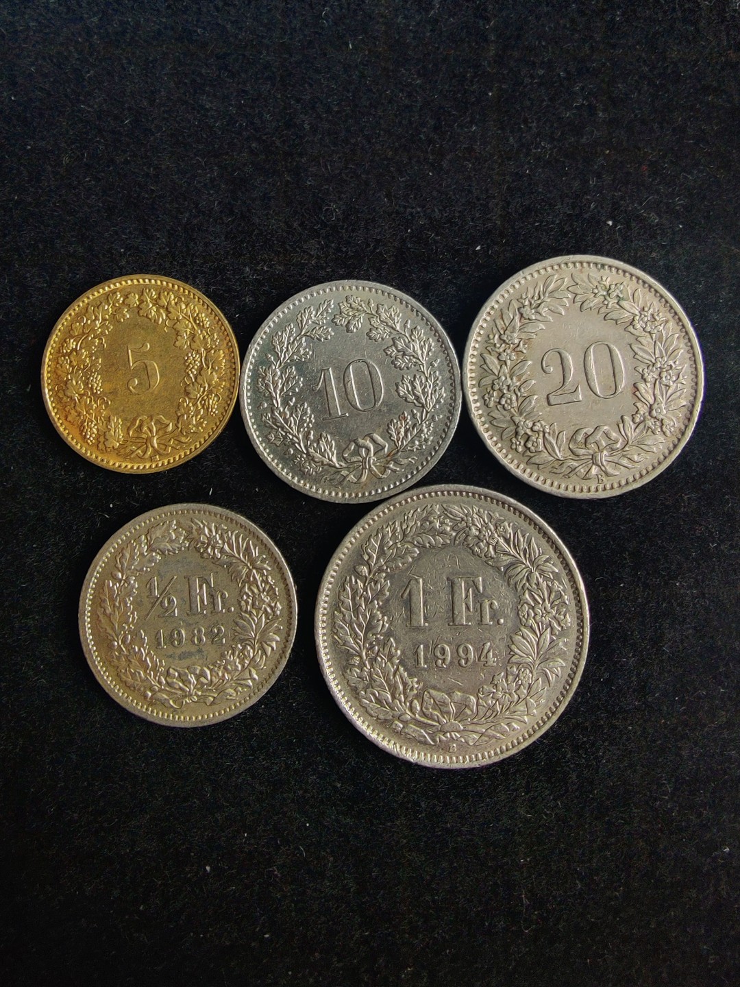 ♥一只鱼（世界钱币第六期） 瑞士套币