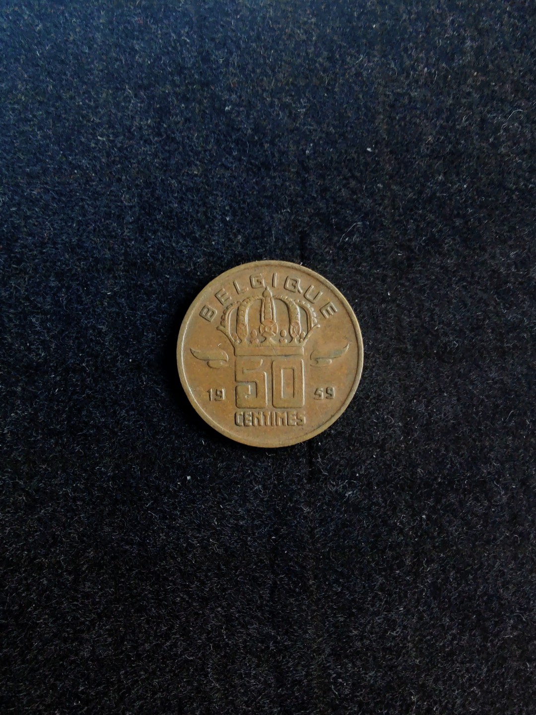 ♥一只鱼（世界钱币第六期） 比利时50分