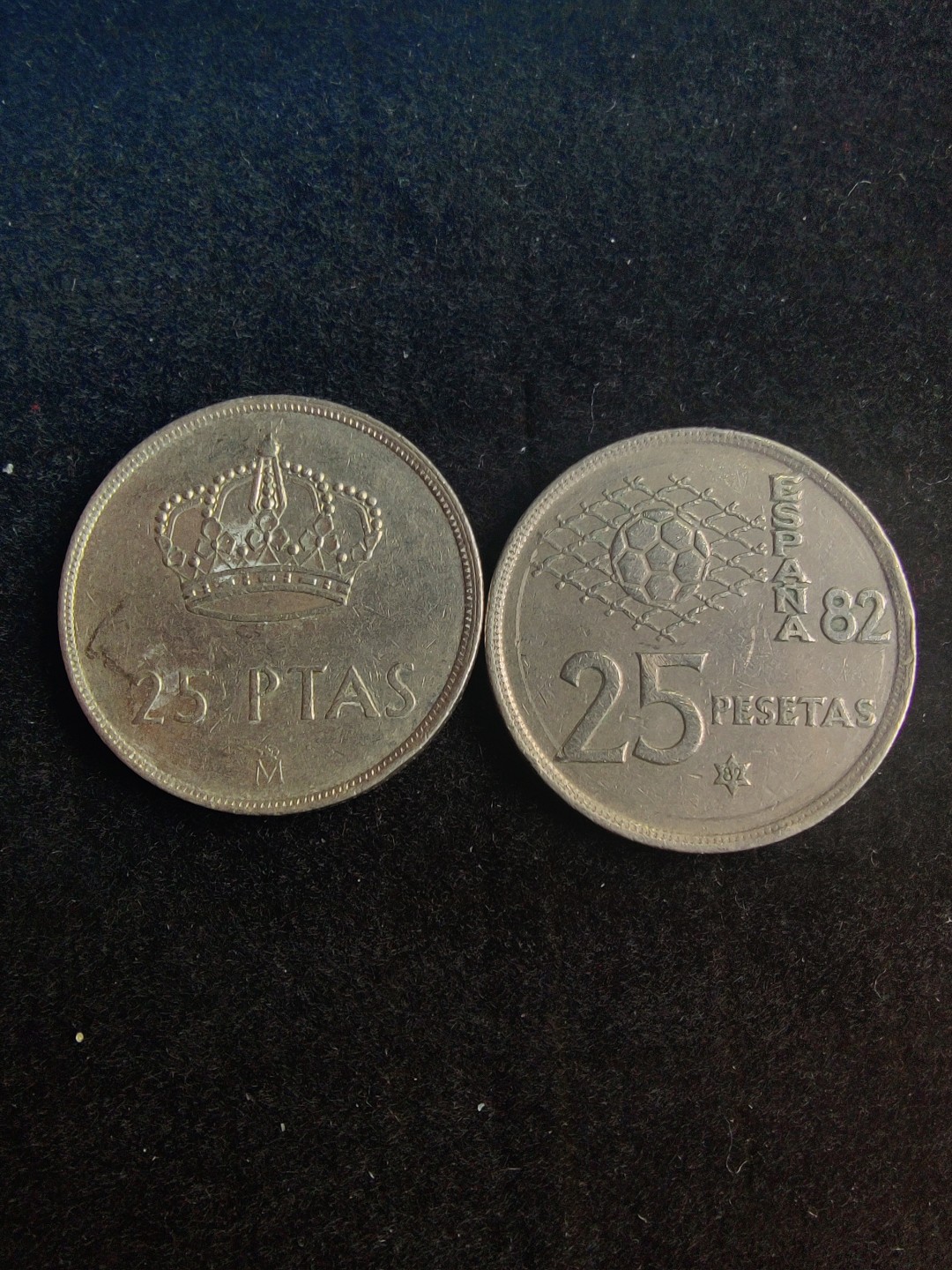 ♥一只鱼（世界钱币第六期） 西班牙25比塞塔