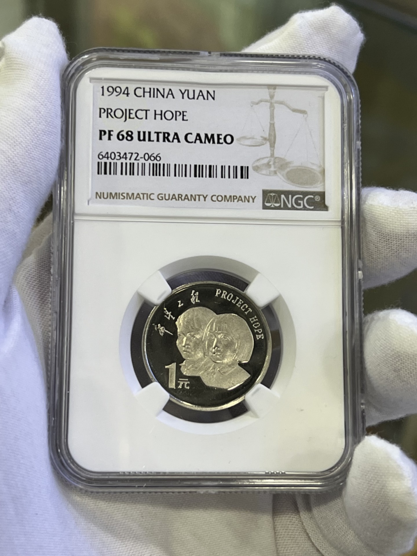 大中华拍卖第700期 1994年希望工程精制纪念币
