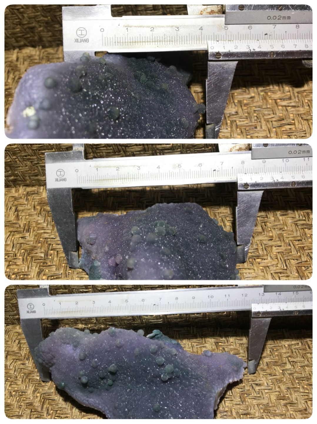 精美印尼满天星紫罗兰葡萄玛瑙大原石一个，