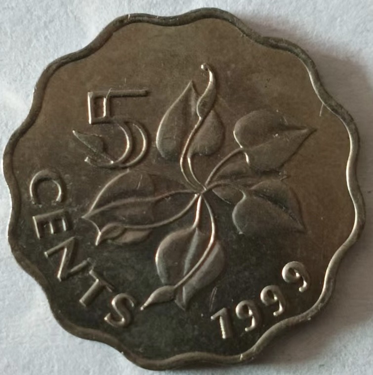 泡泡堂第125期  世界硬币专场（无押金，无佣金，捡漏，全场20包邮，偏远地区除外） 斯威士兰五分