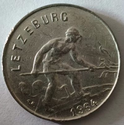 泡泡堂第125期  世界硬币专场（无押金，无佣金，捡漏，全场20包邮，偏远地区除外） - 卢森堡1964年一法