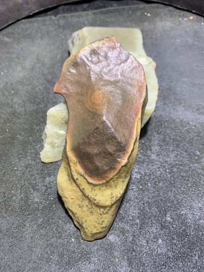 精美罕见新疆双天眼纹彩泥石原石把件（镇纸，摆件） 一块， - 精美罕见新疆双天眼纹彩泥石原石把件（镇纸，摆件） 一块，