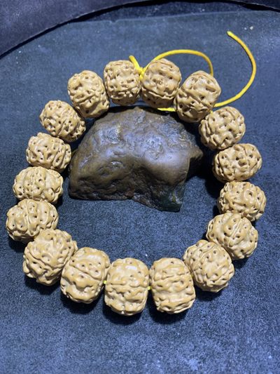 精美藏式霸气双龙金刚菩提手串一条， - 精美藏式霸气双龙金刚菩提手串一条，