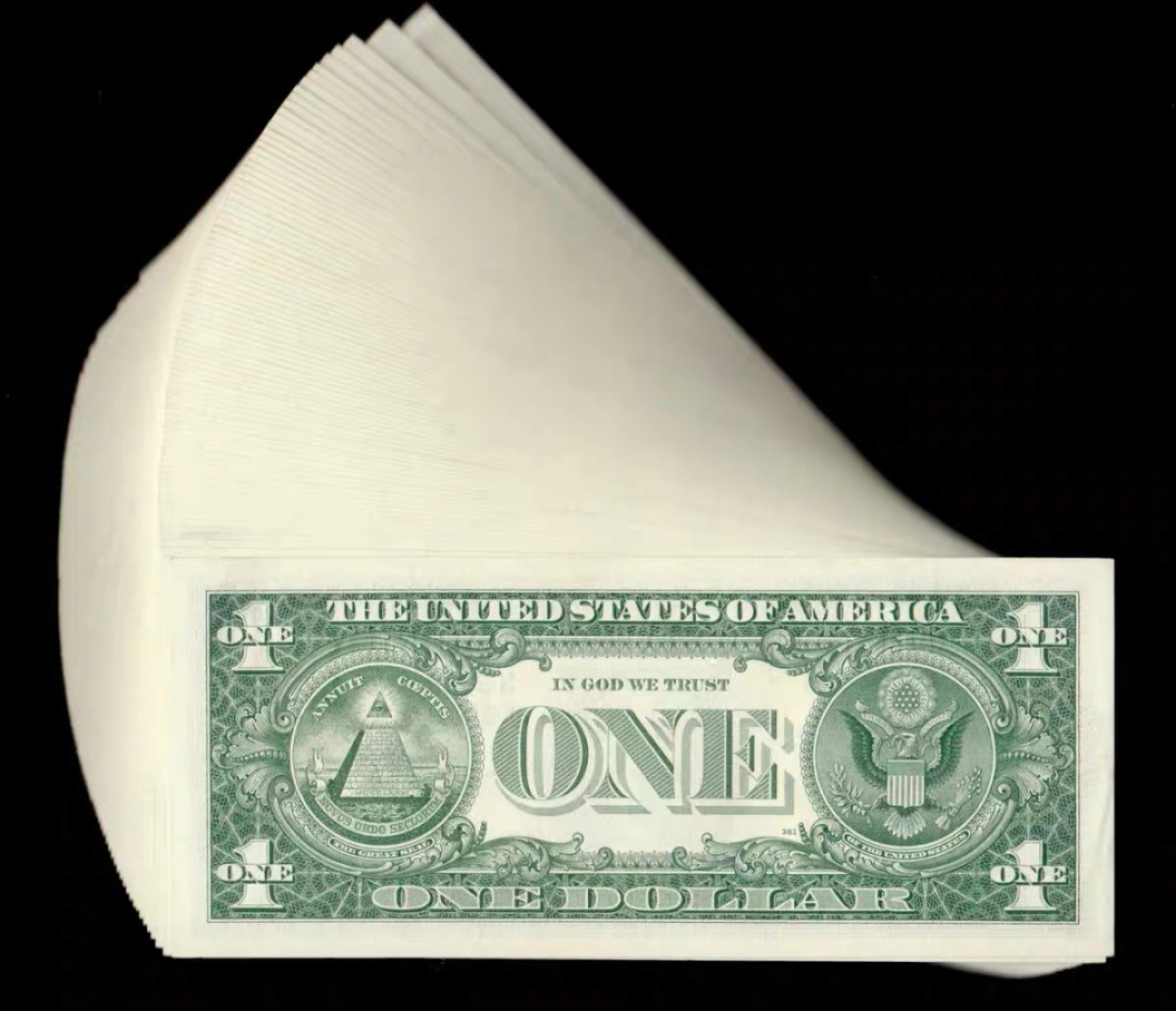 北极狼藏苑社(30)港澳台，邻国钞.裸票 94004-【欧洲】全新UNC1美金(2017) UNC保真  一美元