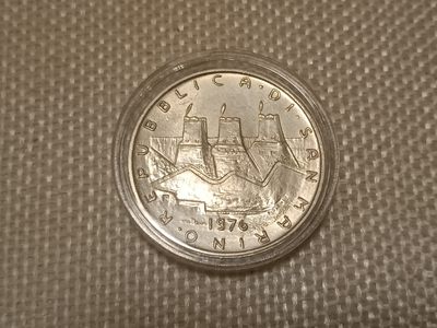 钱币专场（散币、套币、银币 ） - 圣马力诺1976年500里拉银币