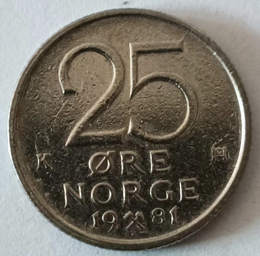 泡泡堂第126期  世界硬币专场（无押金，无佣金，捡漏，全场20包邮，偏远地区除外） 挪威25欧尔