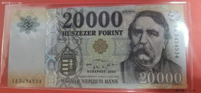 匈牙利2020年20000福林 欧洲纸币 全新UNC 实物图 - 匈牙利2020年20000福林 欧洲纸币 全新UNC 实物图