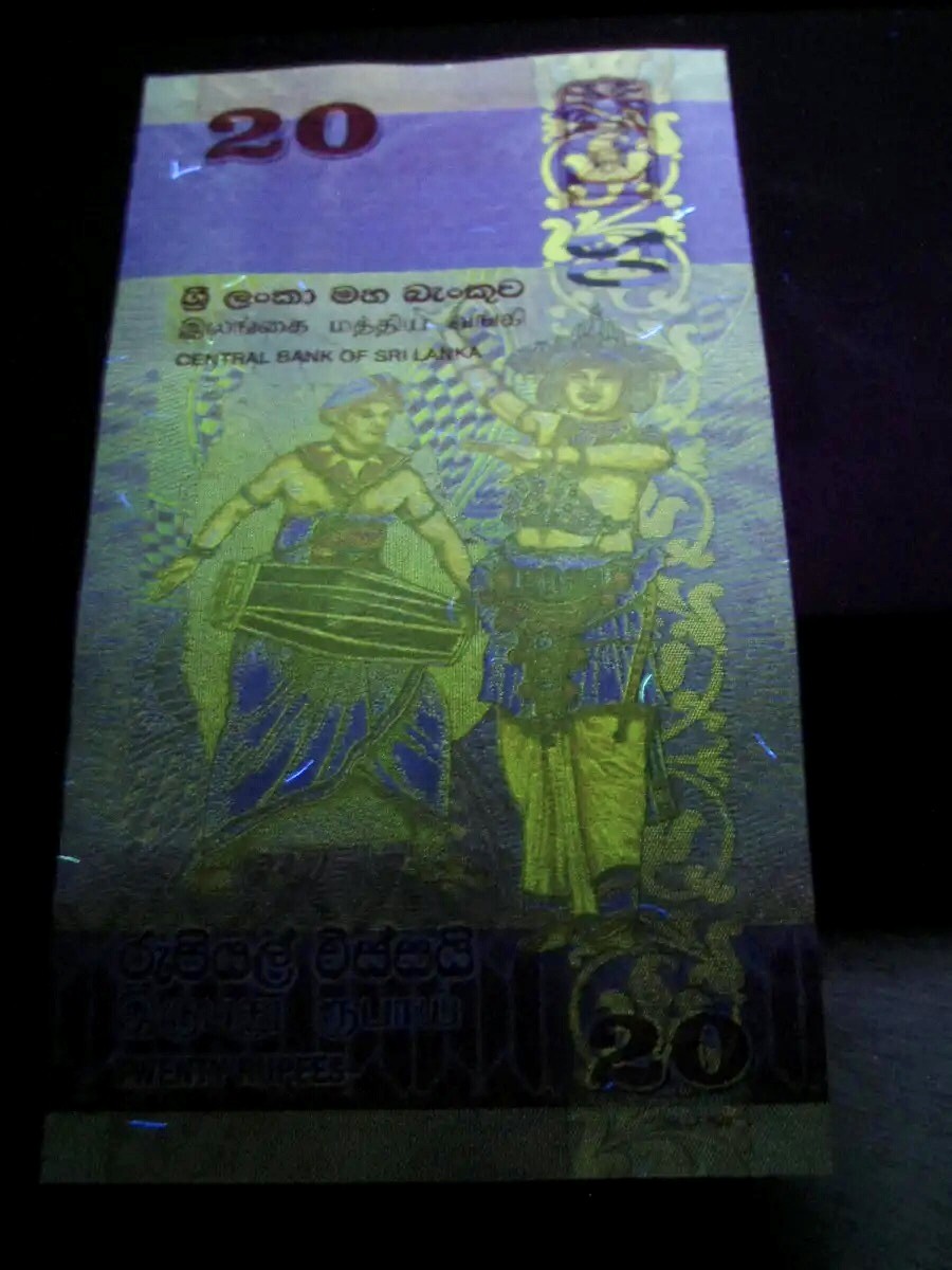 北极狼藏苑社(30)港澳台，邻国钞.裸票 94039-【亚洲】UNC 斯里兰卡20卢比 猫头鹰 2016年
