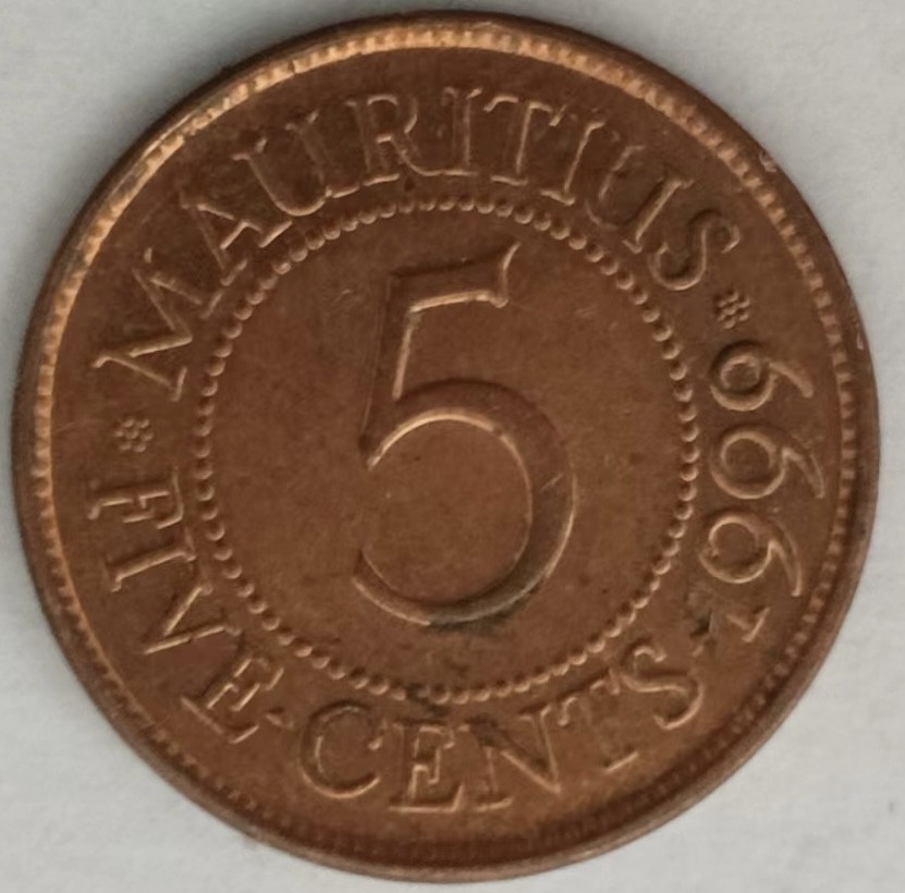 泡泡堂第126期  世界硬币专场（无押金，无佣金，捡漏，全场20包邮，偏远地区除外） 毛里求斯五分