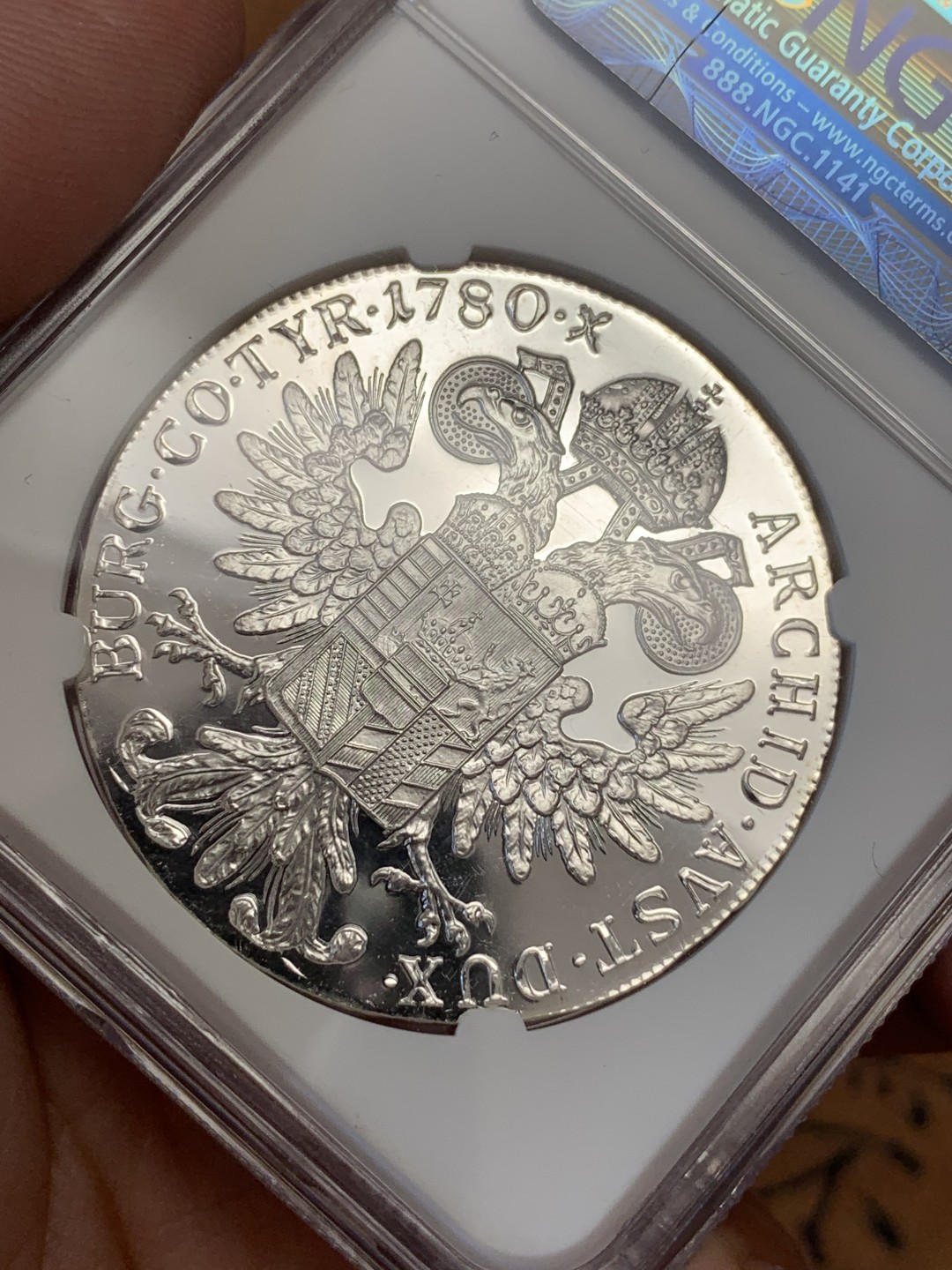 《竞宝斋》第108场-周日，周一 ，周四3场连拍（全场包邮） NGC-PF69UC  奥地利  1780年 大奶妈银币 近乎无暇 难得