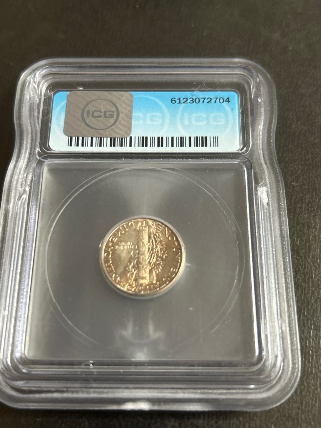 收藏联盟Quantum Auction 第203期拍卖 硬币场 1943年美国10分 ICG MS65 银币