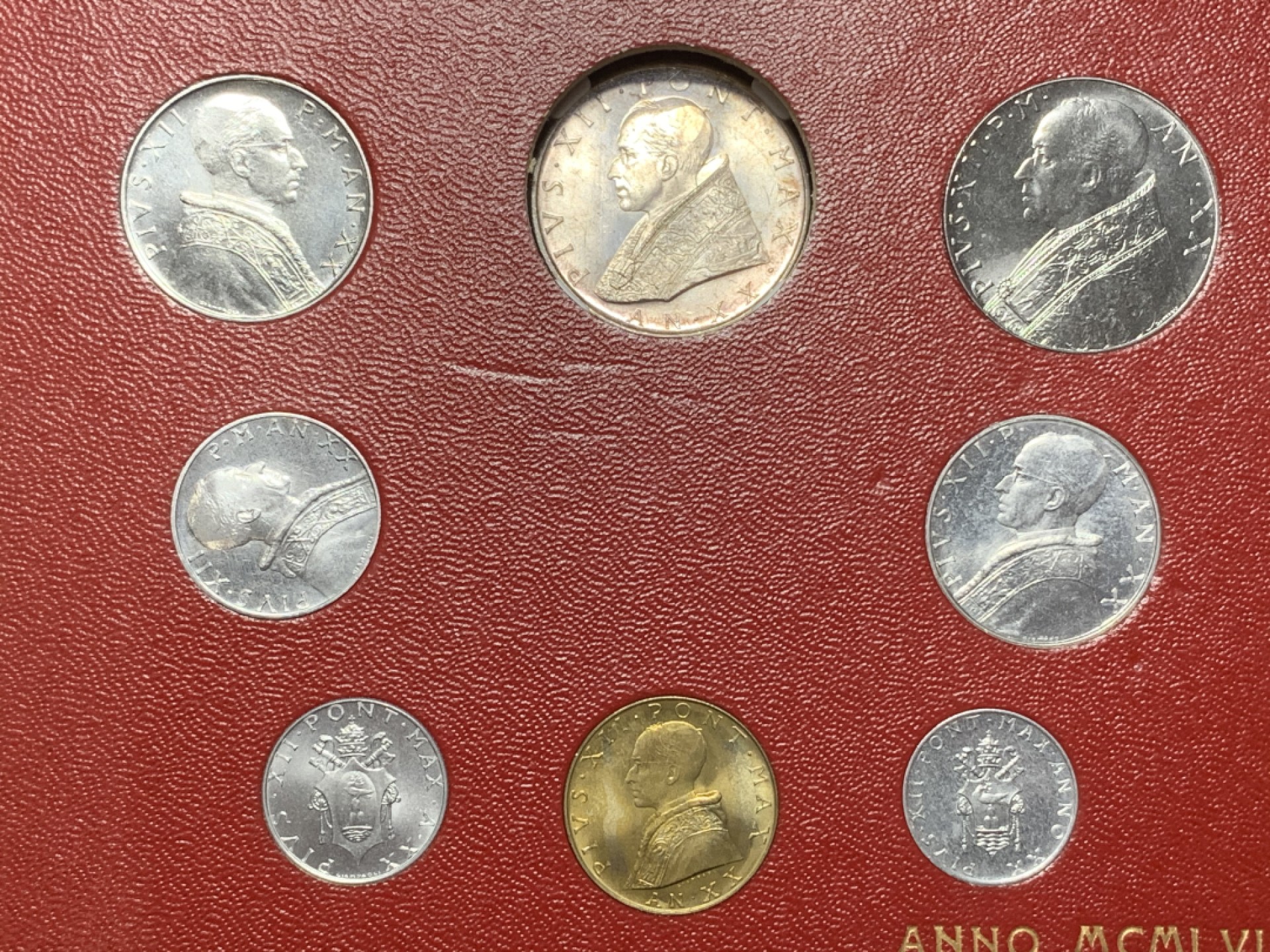 《竞宝斋》第108场-周日，周一 ，周四3场连拍（全场包邮） NGC-MS64 梵蒂冈 1958年 500里拉银币 少见年份