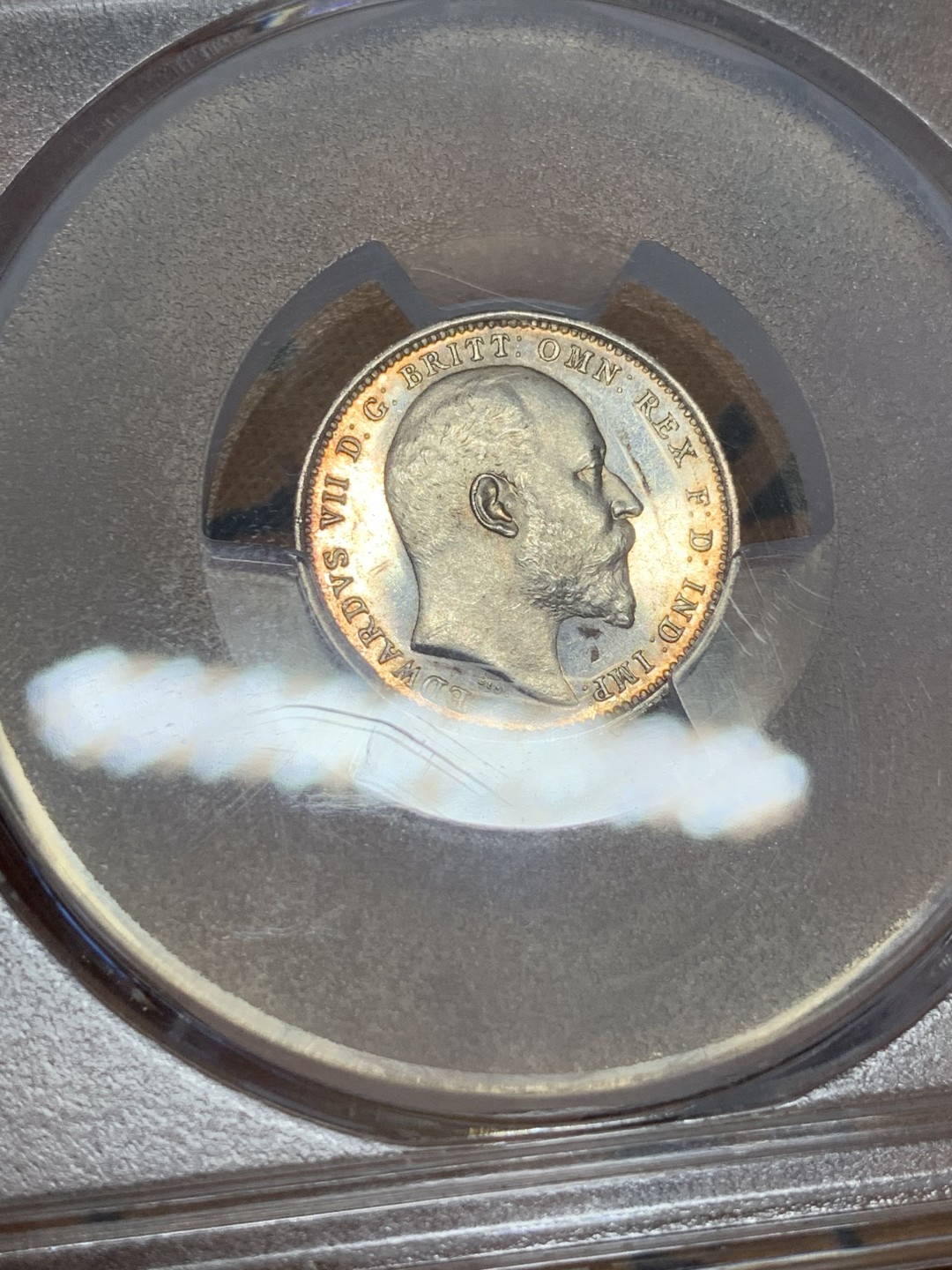 《竞宝斋》第108场-周日，周一 ，周四3场连拍（全场包邮） PCGS PL64 英国 1906年 爱德华七世濯足节4便士 银币